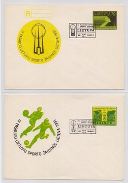 Litwa - zestaw kopert okol. z 1991 roku