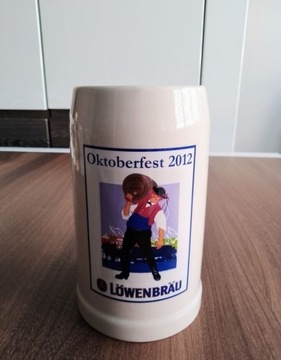 Kufel porcelanowy Lowenbrau Oktoberfest 2012