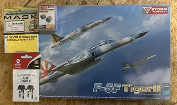 F-5F Tiger II 1:32 Storm Factory żywica kokpit+kokpit Red Fox+maski Eduard 