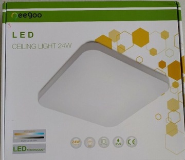  Lampa sufitowa LED Oeegoo 1680 lumenów/24 W