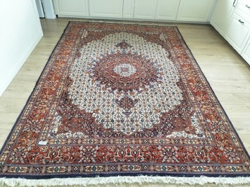 Irański Moud ręcznie tk wełniany dywan 197x280cm