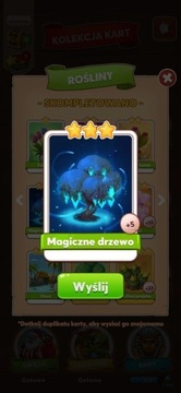 MAGICZNE DRZEWO KARTA DO GRY COIN MASTER