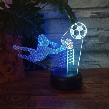 Lampka LED 3d piłka nożna 