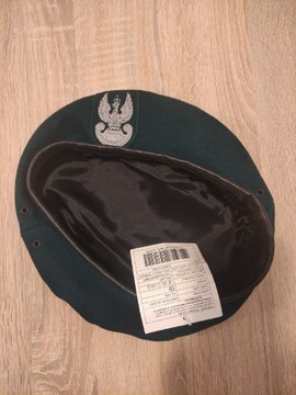 Beret Wojskowy Zielony Orzełkiem Nowy rozmiar 59cm