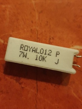 Rezystor opornik cermetowy RoyalOhm 10kOhm 7W