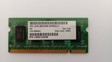 Pamięć 1 GB SODIMM PC2 DDR2 800MHz 6400S Hynix