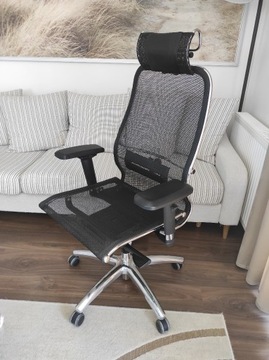 Fotel biurowy, obrotowy, ergonomiczny, premium