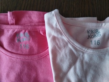 2xNOWE bluzki z krótkim rękawem 116 Kiki&Koko