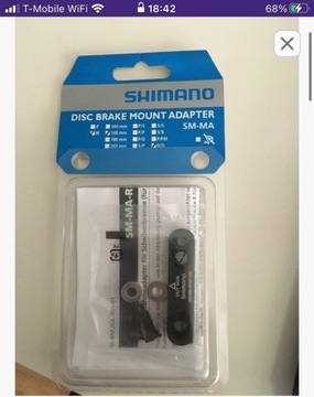 Adapter hamulca SHIMANO SM-MA -R160 D/D