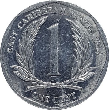 Karaiby Wschodnie 1 cent 2004, KM#34