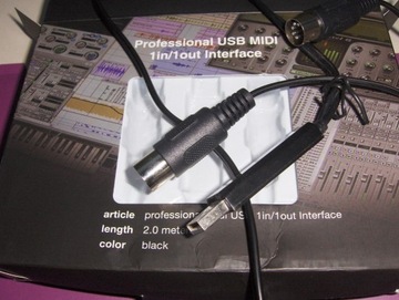 Midi USB Interfejs Przewod HiFing