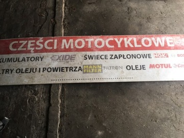 Duża reklama baner plastikowy części motocyklowe