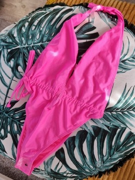 South Beach różowe neonowe sexy Bikini rozmiar XL