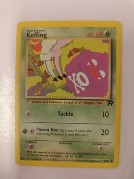 Pokemon Karta TCG koffing 58/82 Team Rocket