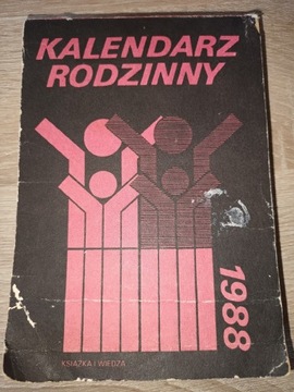 Kalendarz rodzinny 1988