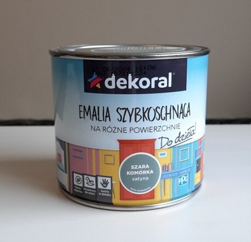 Dekoral Emalia szybkoschnąca Szara komórka 0,5L 