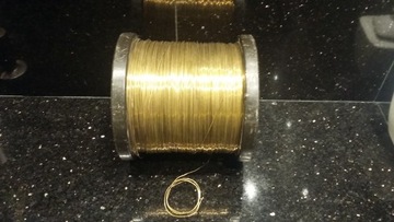 Mosiądz! Drut Mosiężny kolor złota fi 0.8 mm 20m