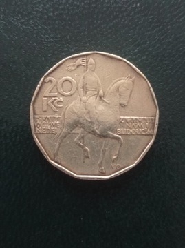 Czechy - 20 koron 1993r. 