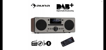 Mini wieża  cd Auna Harvard DAB+ USB Bluetooth 