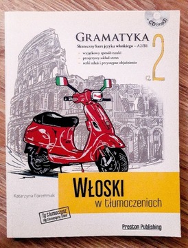 Włoski w tłumaczeniach gramatyka 2 płyta CD 