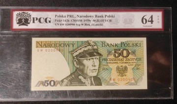  50 zł 1979 ser. BW PCG 64EPQ (1 rocznikowa)