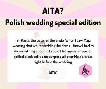 AITA? Polish wedding special edition konwersacje