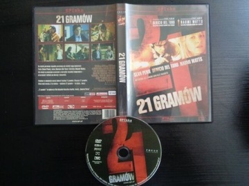DVD - 21 GRAMÓW stan +bdb