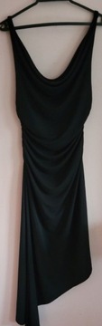 Czarna asymetryczna sukienka
