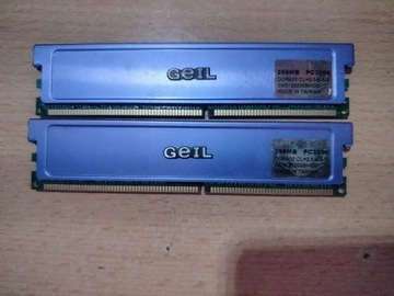 Pamięci RAM Geil PC3200 256 MB 2x 