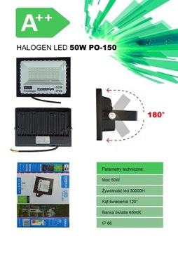 Hurtowa sprzedaż Halogen LED 50W  A++