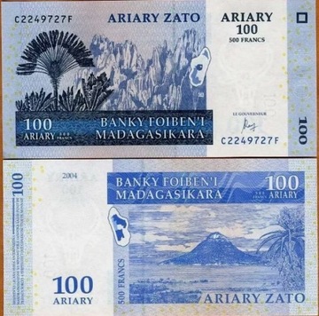 MADAGASKAR 100 ARIARY 2004 UNC