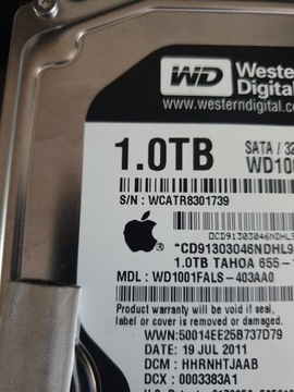 Dysk Apple iMac 1TB 1000gb Western Digital