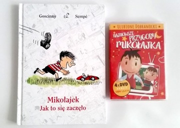 MIKOŁAJEK komiks + bajki 4x DVD |  NOWE  |