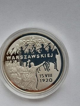 Srebrna moneta 20 zł z 1995r Bitwa Warszawska