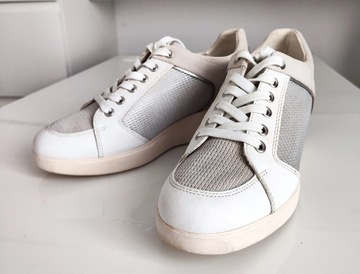 Geox Sneakersy D Stardust B White/Silver r. 40