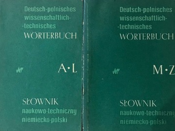 Słownik naukowo techniczny Niemiecko-Polski 2 tomy