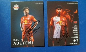 Karim Adeyemi, Salzburg,BVB, karta z autografem 