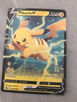 PIKACHU V HP 5340 KARTA POKEMON