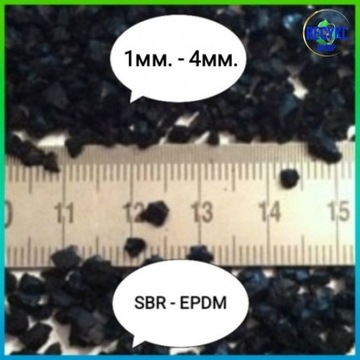 Granulat gumowy 1-4mm SBR, EPDM, rubber