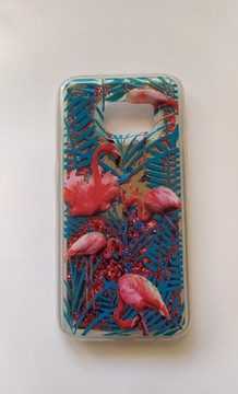 Etui nakładka liquid płyn flamingi Samsung S7 G930