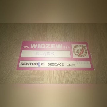 Bilet z meczu  Widzew Łódź - Śląsk Wrocław