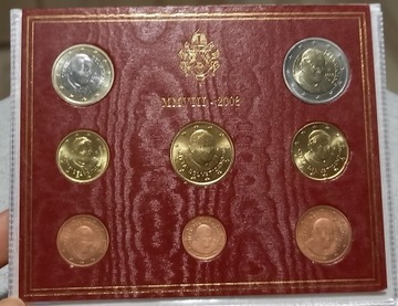 Zestaw monet EURO Watykan 2008