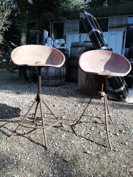 krzesło obrotowe metalowe dizajnerskie fotel hoker