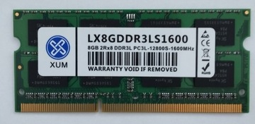 Pamięć RAM 8GB DDR3L 1600MHz