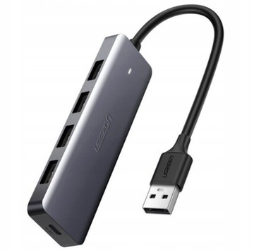 Adapter 4w1 Urgen Hub  USB do 4x USB 3.0+ USB C 