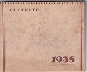 Kalendarz POLYFOTO 1938 r. 