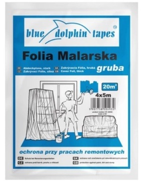 Folia malarska gruba 4x5m