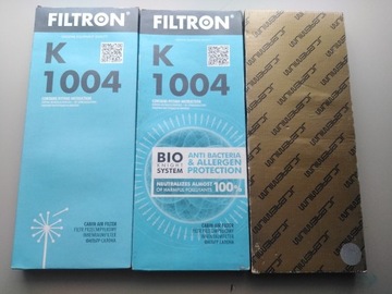 3x filtr kabinowy Filtron K1004 Audi A4 Passat B5