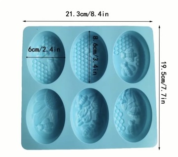 Forma silikonowa do wyrobu świec/mydeł 
