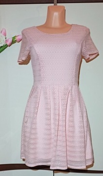 Sukienka pudrowy róż FB Sister New Yorker S (36)